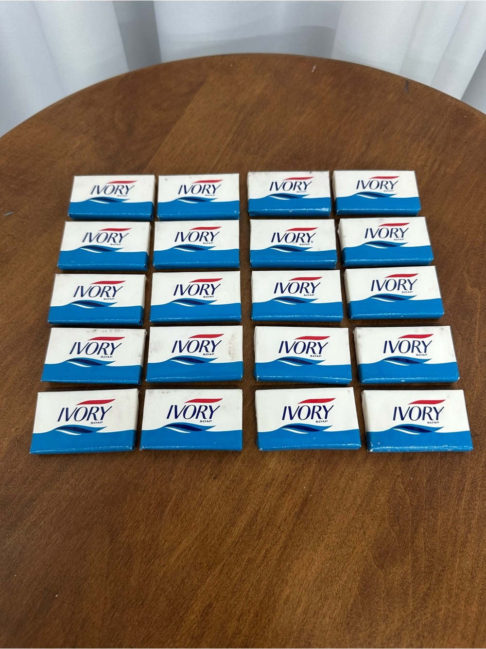 Vintage ivory Mini Soap Bars - White and Blue - Pack of 20 lot#2